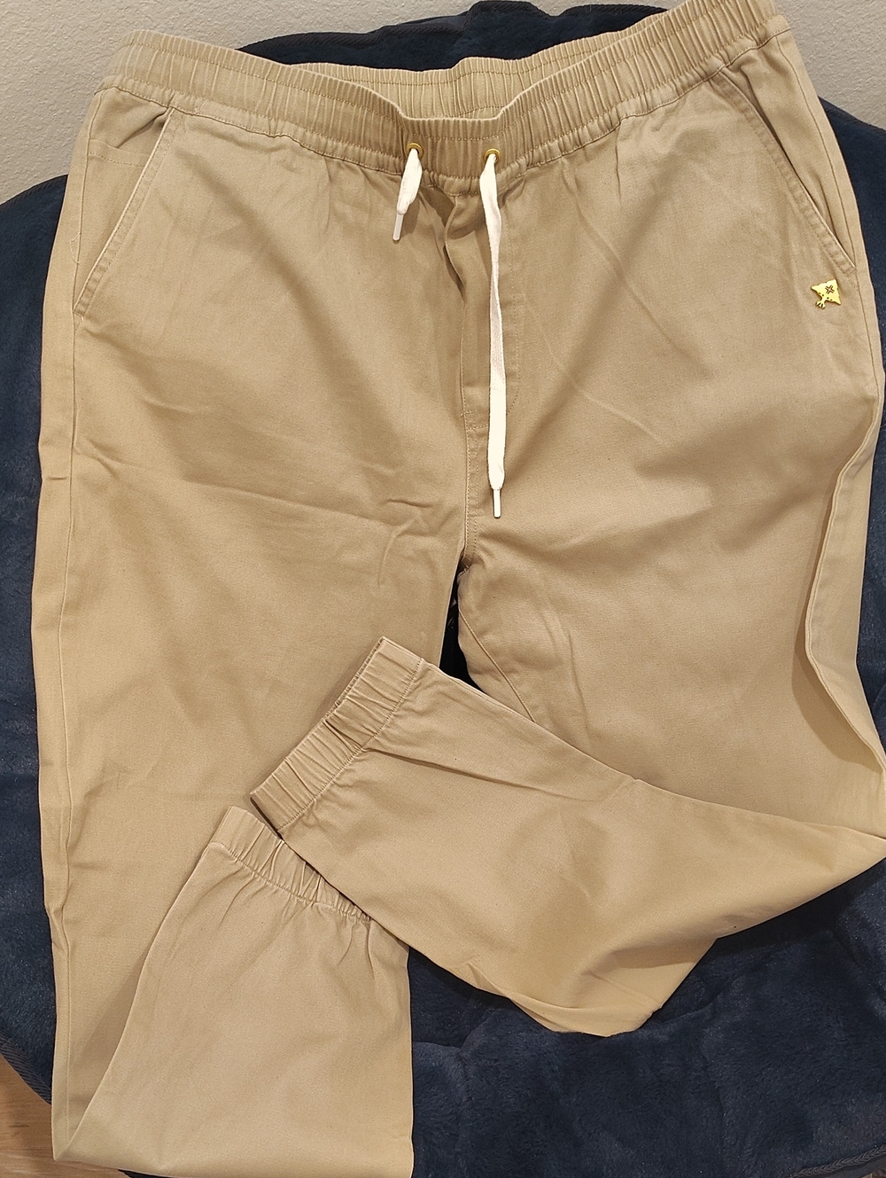 Lrg Men's Tan Drawstring Chino Joggers